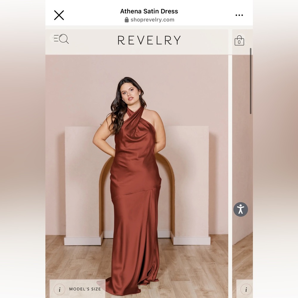 Revelry Athena Satin Dress